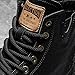 Work Boots for Men Leather Non Slip Industrial & Construction Boots Thick Soled Classic Fashionable Lace Up Ankle Boots (7.5) Black