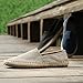 CASMAG Men's Fashion Casual Cloth Shoes Canvas Slip-on Loafers Espadrille Leisure Walking Sneakers Moccasins Boat Shoes Gray 9