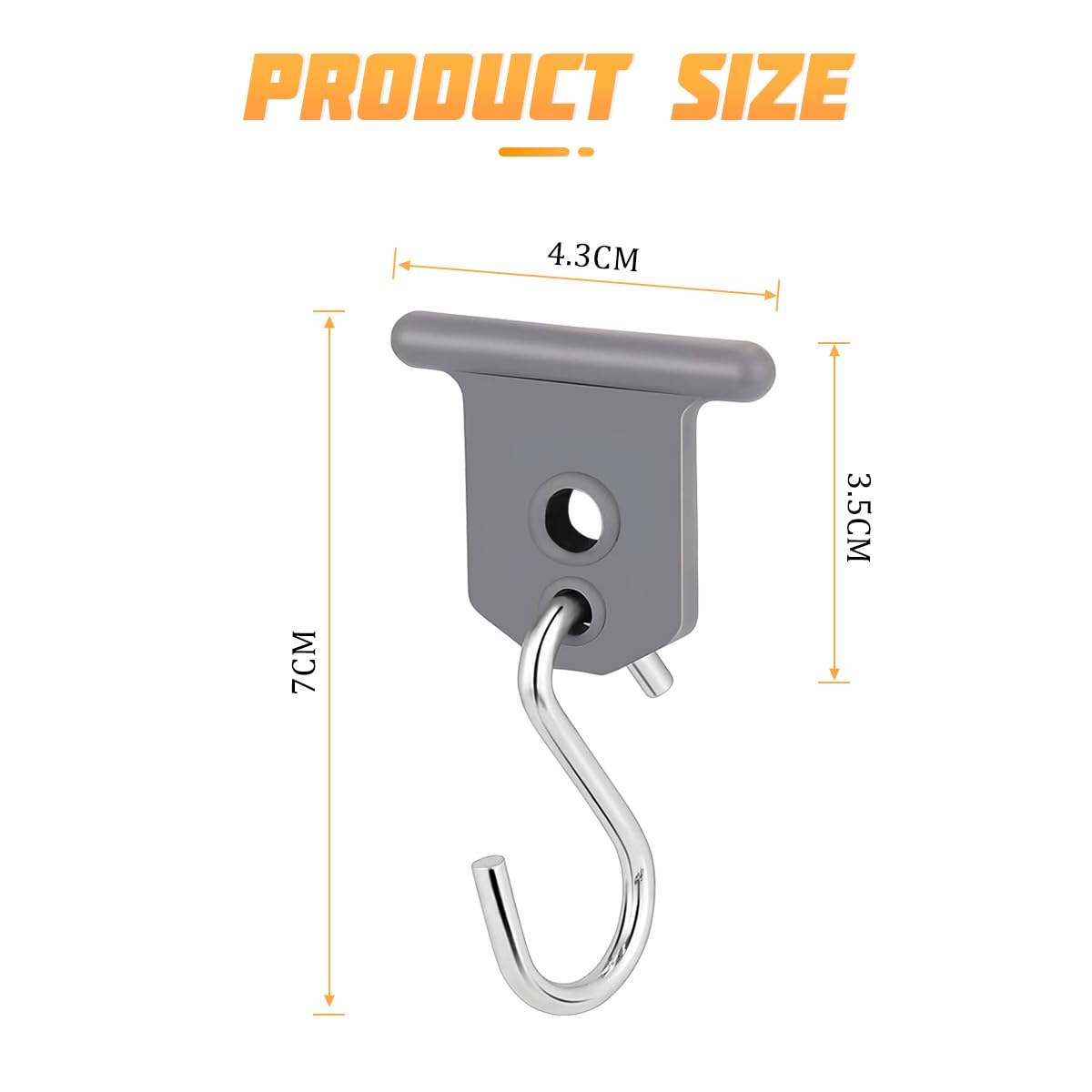 JNNJ 16 Pezzi Ganci per Tende da Campeggio, Ganci per Tende da Sole con Gancio a S, Gancio per Tenda da Sole per Camper, per Camper, Roulotte, Campeggio, Giardino, Interni ed Esterni(Grigio)