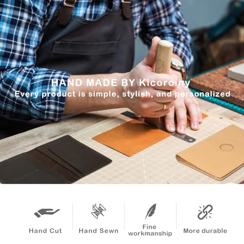 Airtag Passport Holder for Men and Women Travel, Real Leather Passport Wallet, Handmade Passport Cover Case with Airtag Slot, Travel Must Haves Essentials Accessories Birthday Gifts(Crazy Horse,Black)3