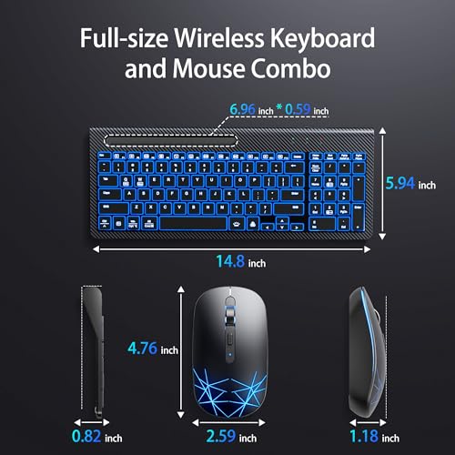 Kpmare Wireless Keyboard And Mouse thumb #4
