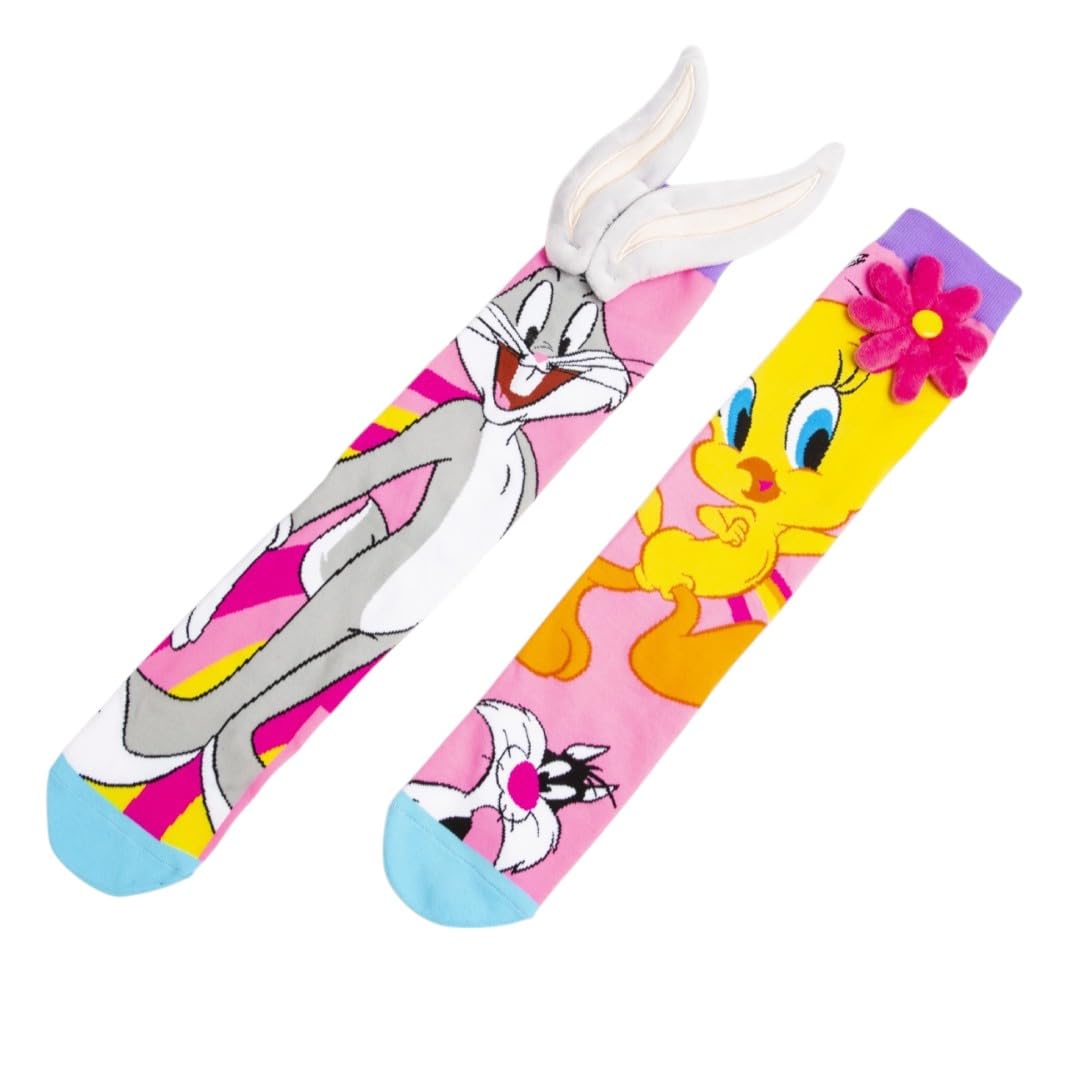 SAMVARDHAN Duck & Rabbit Cartoon Knee-High Socks – 3D Ears & Flower Colorful Socks for kids,Super Comfortable - Age of 3 to 12 Years - Image 4 thumbnail