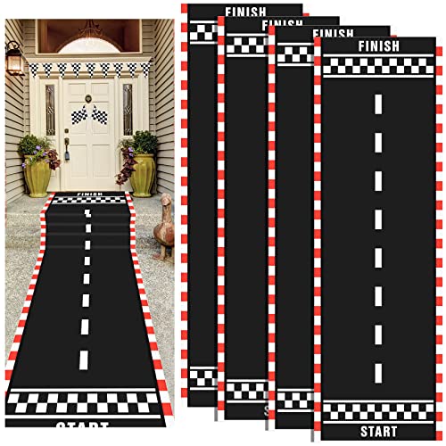 Tapis de Piste de Course de 10 Pieds pour Décorer Facilement une Fête d'Enfant