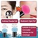 Dimeho 6 Pcs Foundation Sponge Powder Puff, Mushrooms Makeup Sponge Puff with Handles Dry and Wet Facial Face Makeup Puffs Makeup-Tools for Foundation Concealer Creams Powders