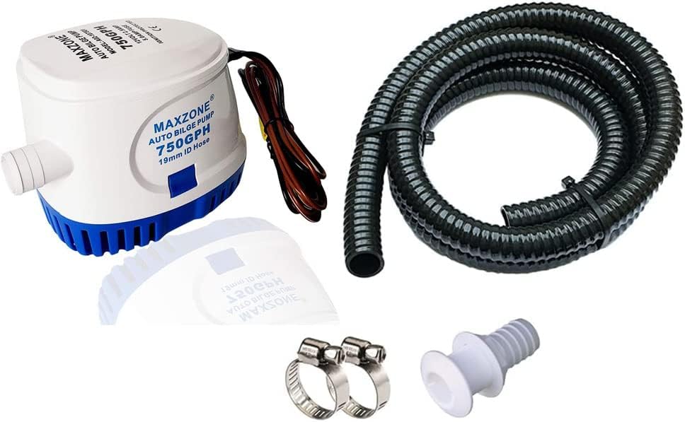 MAXZONE Automatic Submersible Boat Bilge Water Pump 12v 750gph Bilge Pump And 3/4