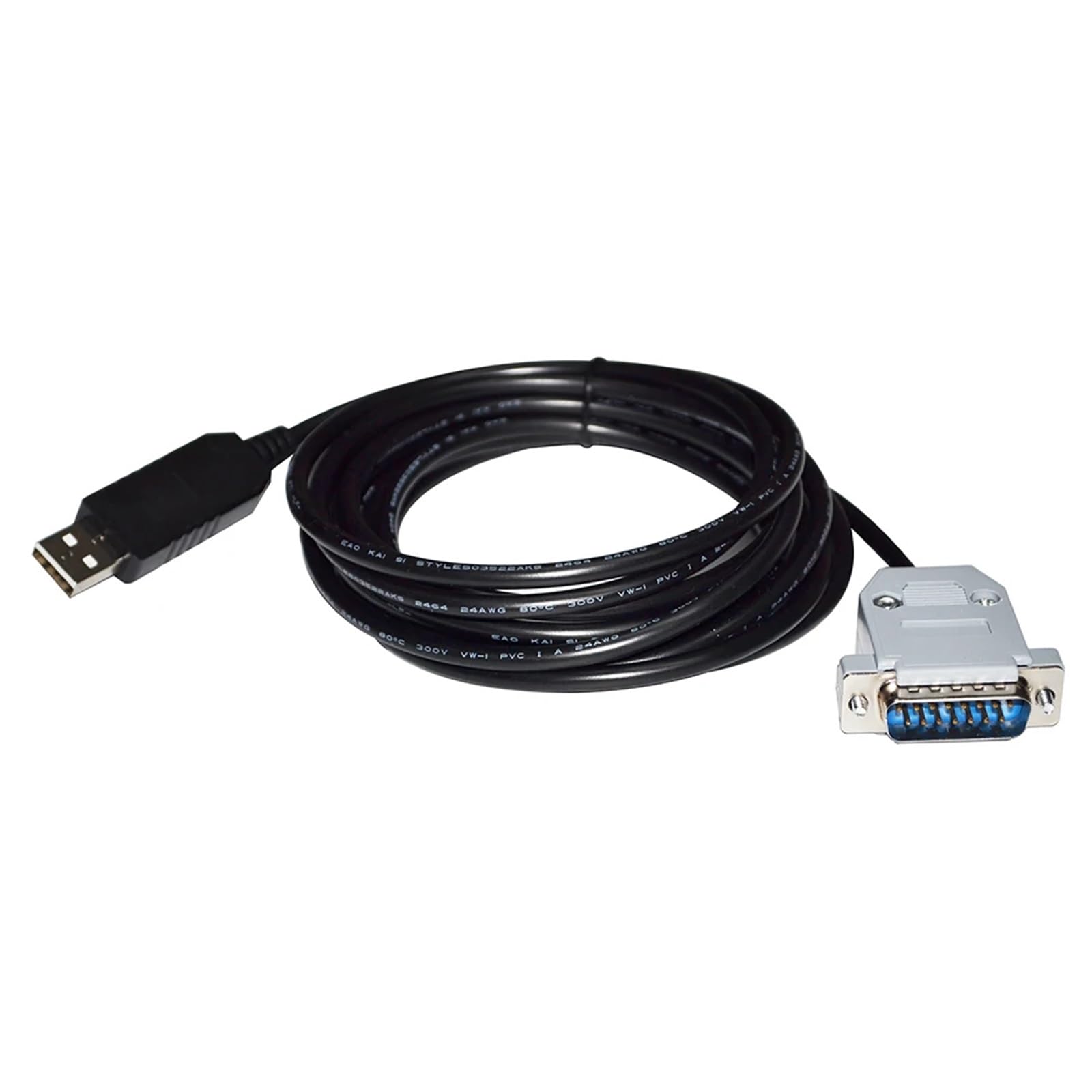 USB-ZU-D-SUB 15PIN DB15-STECKER-ADAPTER RS232 SERIELLES KABEL for PC(3 metres)