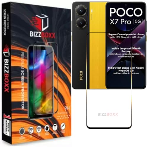 Image of Compatible With POCO X7 Pro 5G Tempered Glass Screen Protector Guard With Precise Edges - High Definition, Shatterproof, Easy Install, Anti-Fingerprint Screen Guard (POCO X7 Pro) - Pack of 1