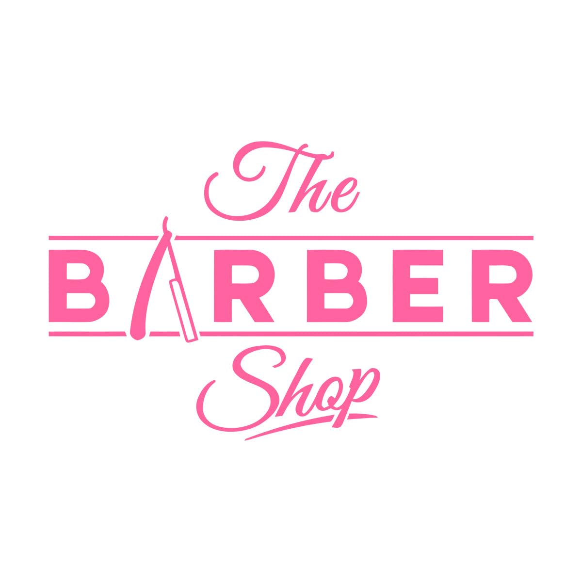 Vinyl Wall Decal Barber Hair Shop Logo Sign Haircuts Shaves Beauty Wall Window Stickers are Mural Hairstyle Wall Extra Large - 70x110cm