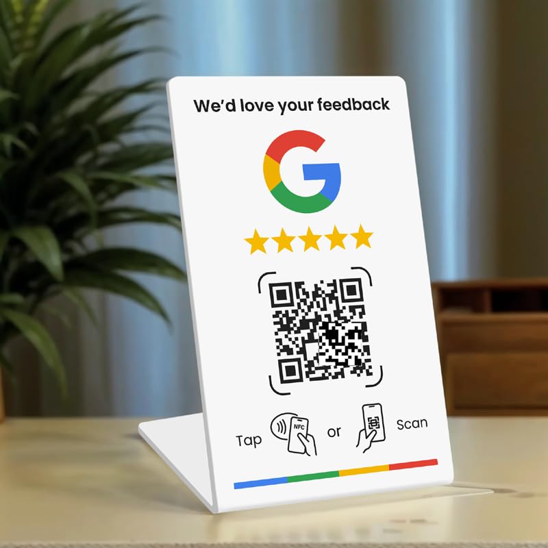 Amazon | Google用レビュービジネススタンド、レビューサインNFCタップ