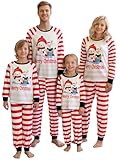 Occasion : pyjama de Noël assorti pour la famille, adapté pour les fêtes, le sommeil, les loisirs, les célébrations, la détente lors d'une soirée cinéma, les traditions de cadeau, le petit déjeuner en famille, les activités d'intérieur, etc
