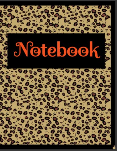 Leopard Print Notebook, Journal, Animal Print Notebook, 150 Sheets, Writing Tablet, Writing Journal:...
