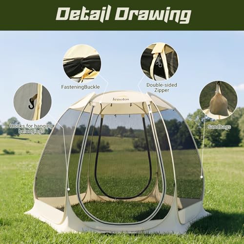 Lenotos 10x10 Pop Up Screen House
