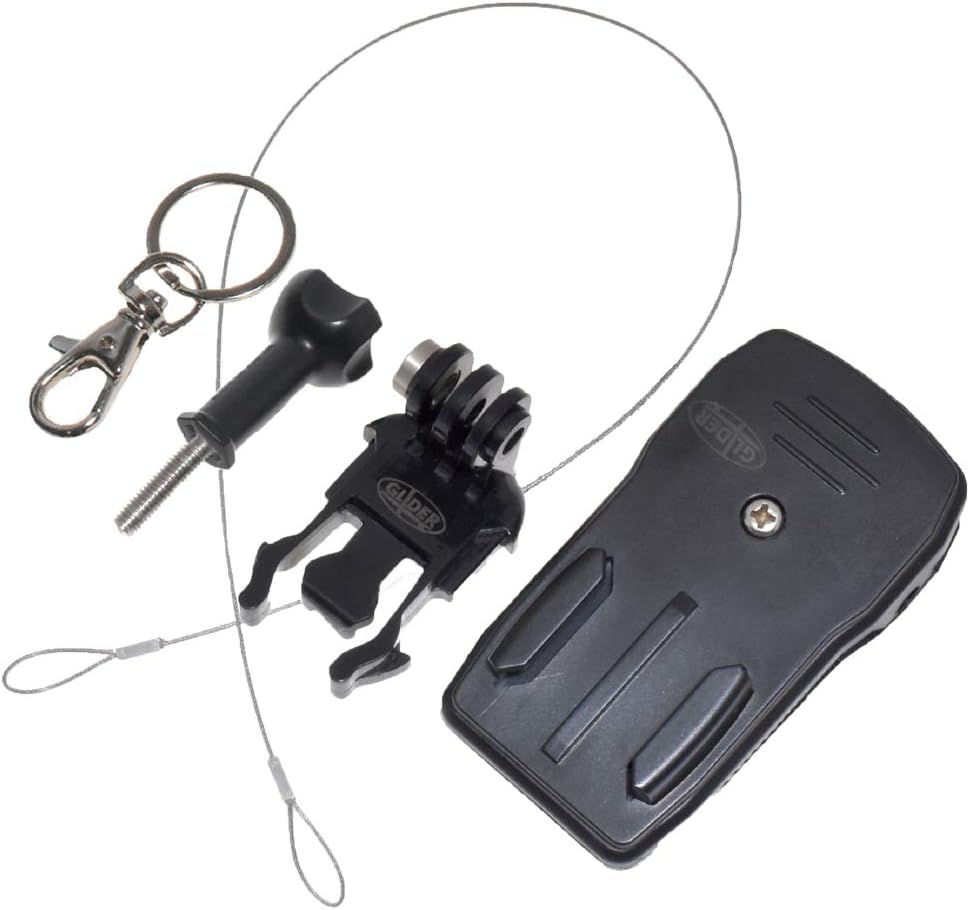 [GLIDER] Backpack Strap Clip Mount Set for Action Camera, GoPro MAX/HERO11/HERO