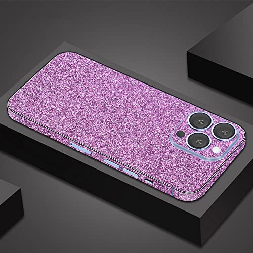 Calcomanía compatible con iPhone 16 Pro Max morada que evita arañazos cotidianos