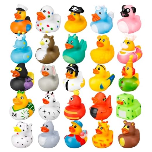 Halinuia 25 Piezas Patitos de Goma Baño Bebe Coloridos Patitos de Goma Pequeños Bonitos Juguetes Bañera Bebe Flotar Patos de Baño para Baby Shower Cumpleaños Fiestas Vacaciones Fiestas de Cumpleaños
