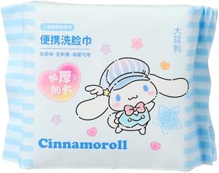Sanrio Lisanslı Cinnamoroll İnci Dokulu Kuru Mendil –%100 Viskon Yumuşak ve Hassas Mendil (25 Adet)