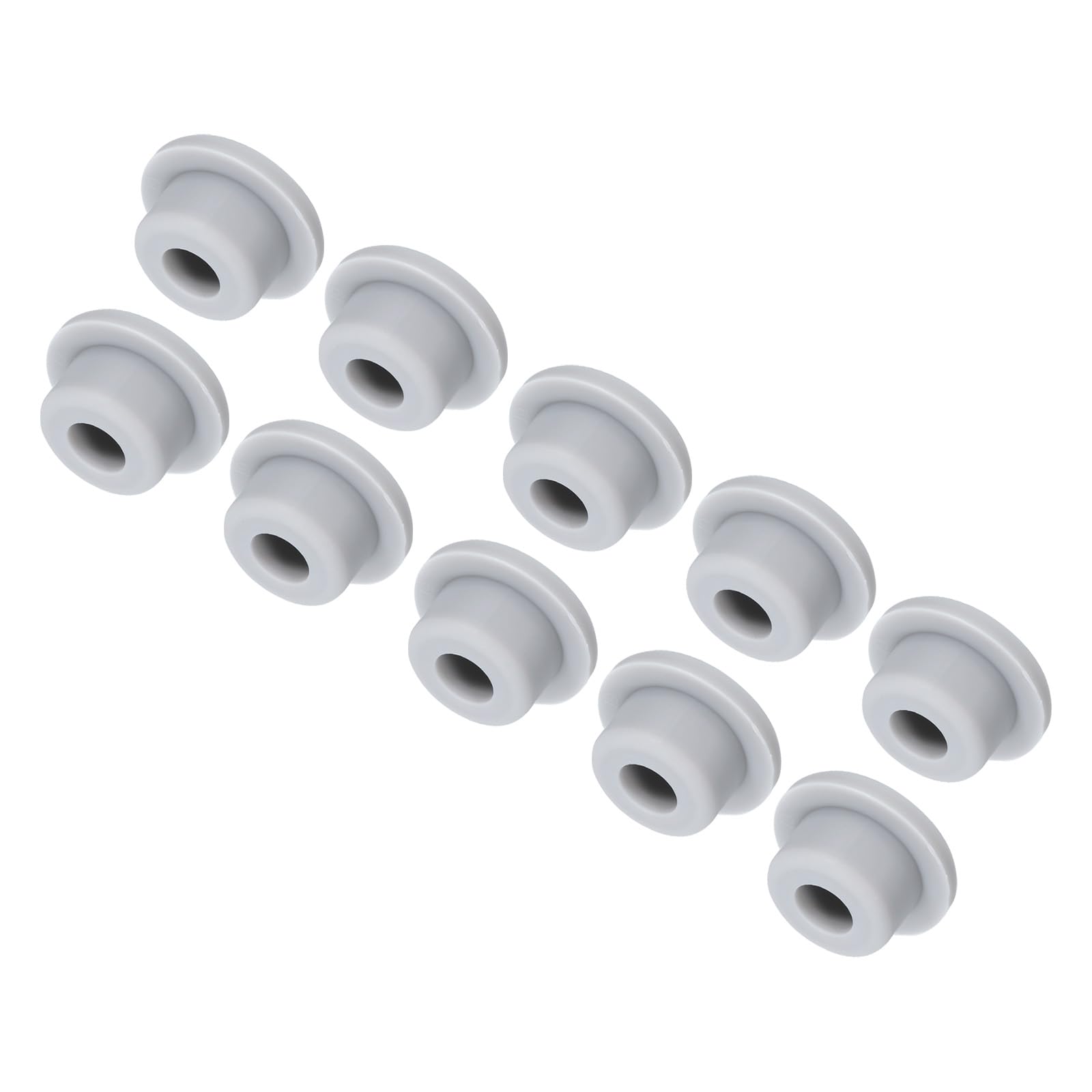 MECCANIXITY Silicone Plug Mount Dia 19mm/0.75" Grey 10Pcs OD 27mm/1.06"