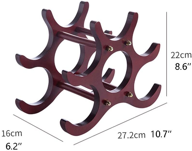 Soporte para botellas de vino RUVOO de madera para 6 botellas miniatura 2