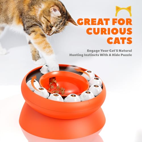 Cat-Slow-Feeder-Interactive-Slow-Feeder-Cat-Bowl-Raised-Elevated-Cat-Puzzle-Feeder-Food-Puzzle-Feeder-for-Indoor-Cats-Slow-Eating-Dry-Food-Orange