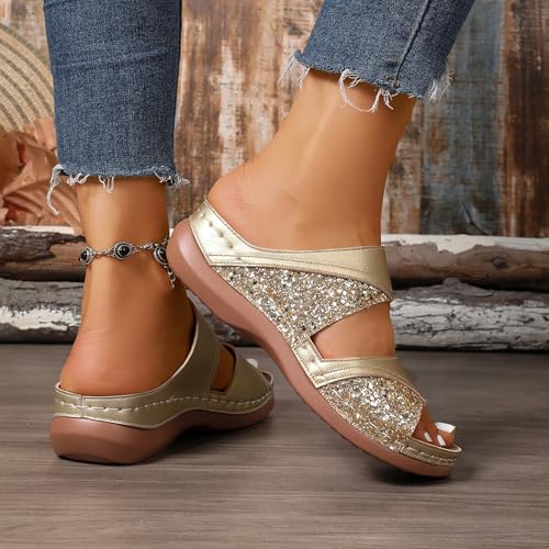 Chaussons de plage bout ouvert et pantoufles vintage - 5