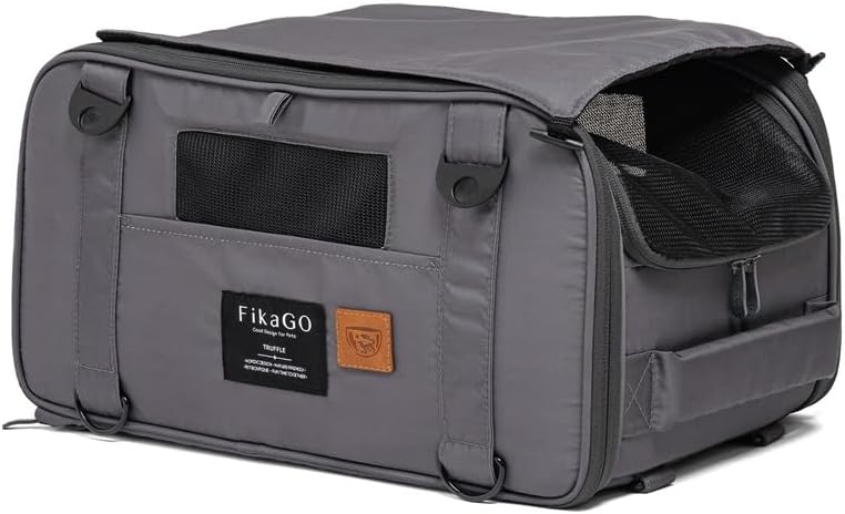 FikaGO Truffle Pet Carriers Grey