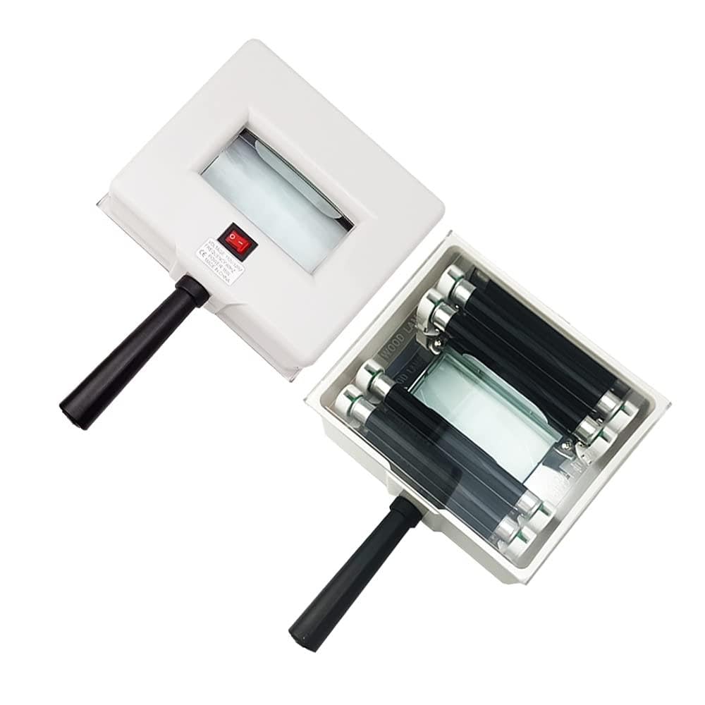 Woods Lamp Analizador de piel, analizador de aumento profesional Detector de piel Prueba de belleza Cuidado facial SPA Máquina de salón en casa, se puede probar fácilmente en casa