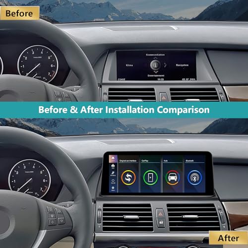 Autoradio tactile 10.25 BMW X5 X6 E70 E71 système CCC Android Auto - 3