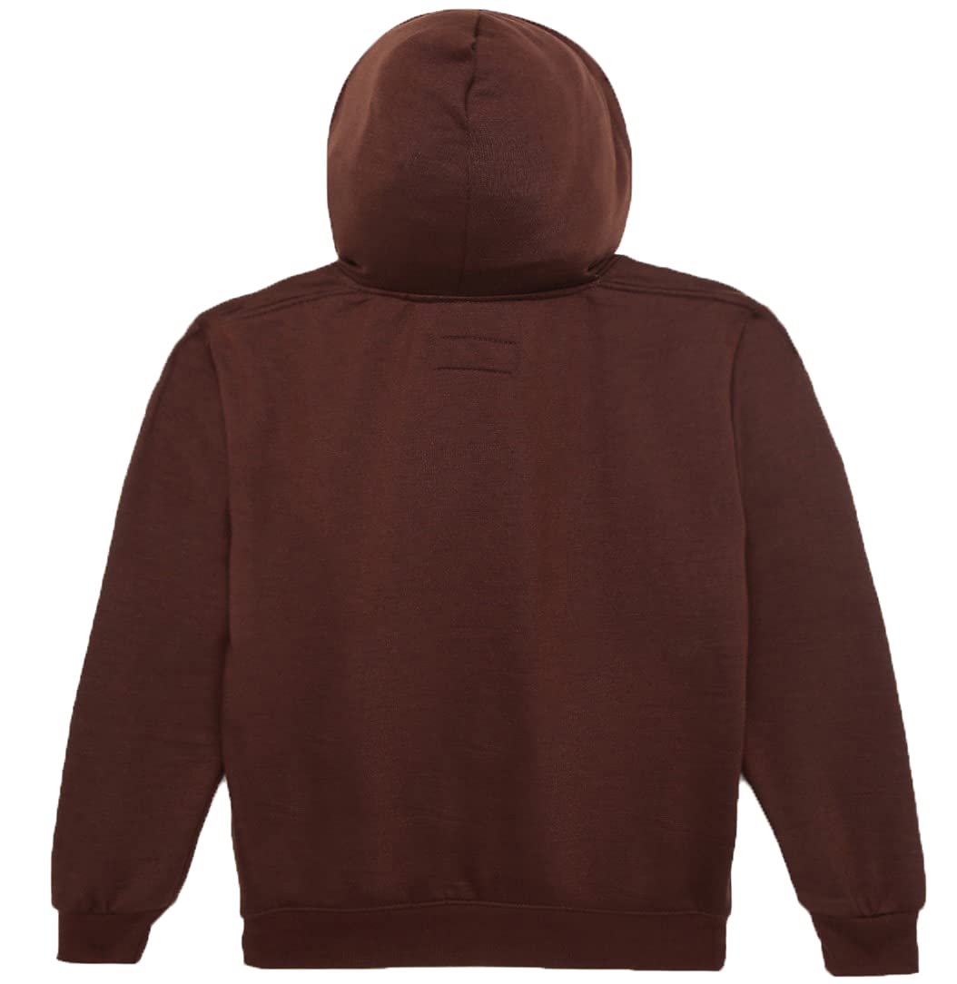 ADBUCKS Girl's Rich Cotton Full Sleeves Zipper Jacket with Hoodies (Plus Size Also Available) (11-12 Years, Brown) 1