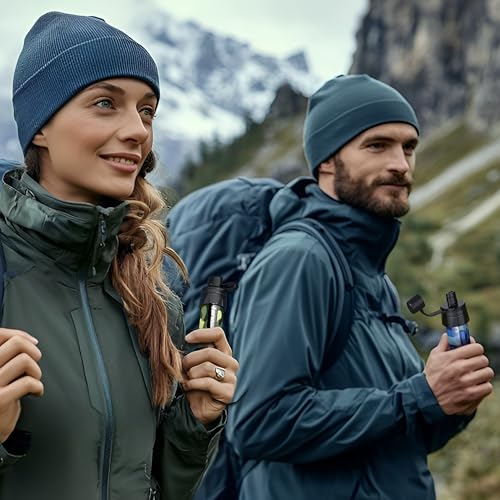 Image of Water Filter Straw - Personal Water Purifier, Camping Water Filtration System, Straw Water Purification - Outdoor Emergency and Survival Gear for Hiking, Camping and Travel (2pcs)
