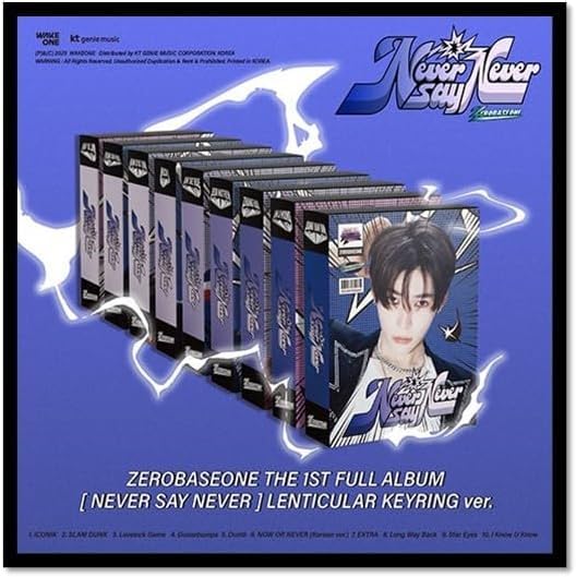 ZEROBASEONE NEVER SAY NEVER [LENTICULAR KEYRING Ver. / Smart Album] 1st Full Album (KIM TAERAE Ver.) + Extra photocards