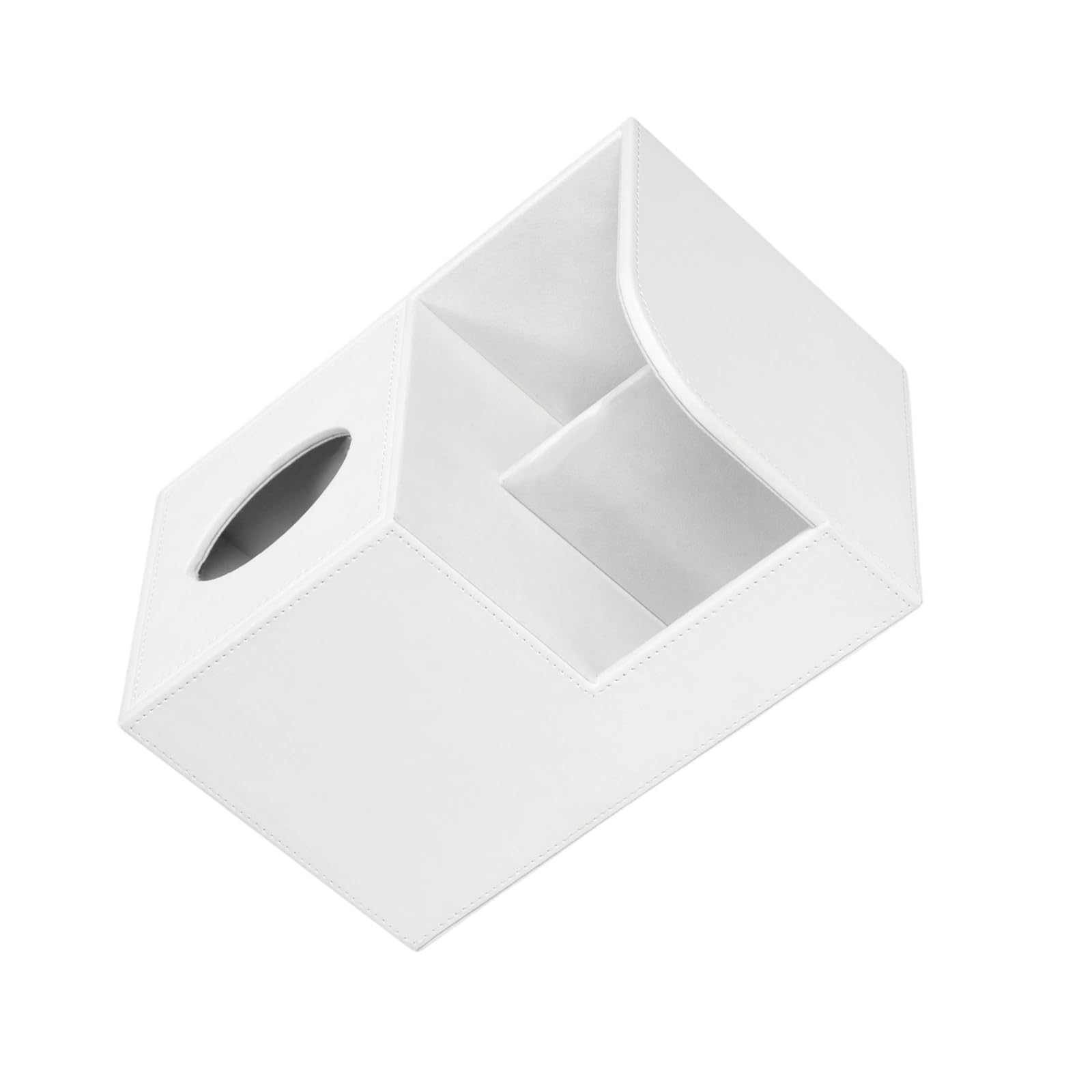 Xinsheinelry Leather Tissue Box Case for Kitchen Counter Living Room Decoration Remote Control Holder Leather Napkin Holder