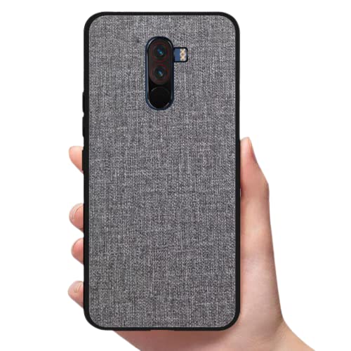 Image of Firecrown Hard Rubber Back Cover Case for Poco F1, Grey