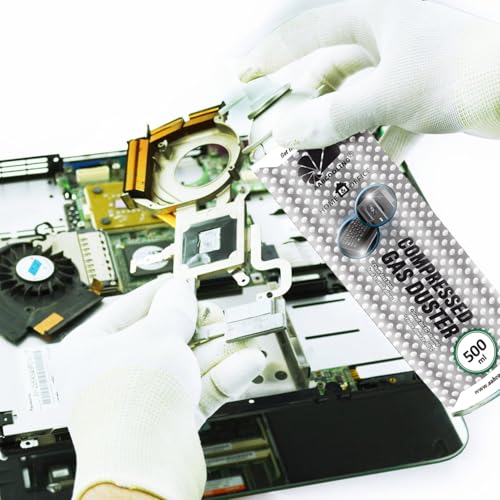 AABCOOLING Computerstaubsauger PC 3X 500ml Home&Office Computer Vacuum Duster K4, Press-Luft Staubsaugertastatur, Vakuumtastatur, Computer Staubsauger Ventilator, Druckluftreiniger, Drucker reinigen