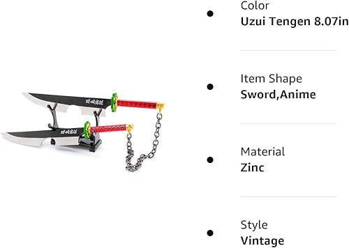 Miniatura 7 de DIYOOHOMY Llaveros de espada de anime mini katana samurai japonés, regalo para fanáticos de armas pequeñas