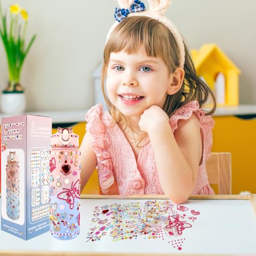 Kits de bouteilles d'eau à décorer pour filles avec strass - 2