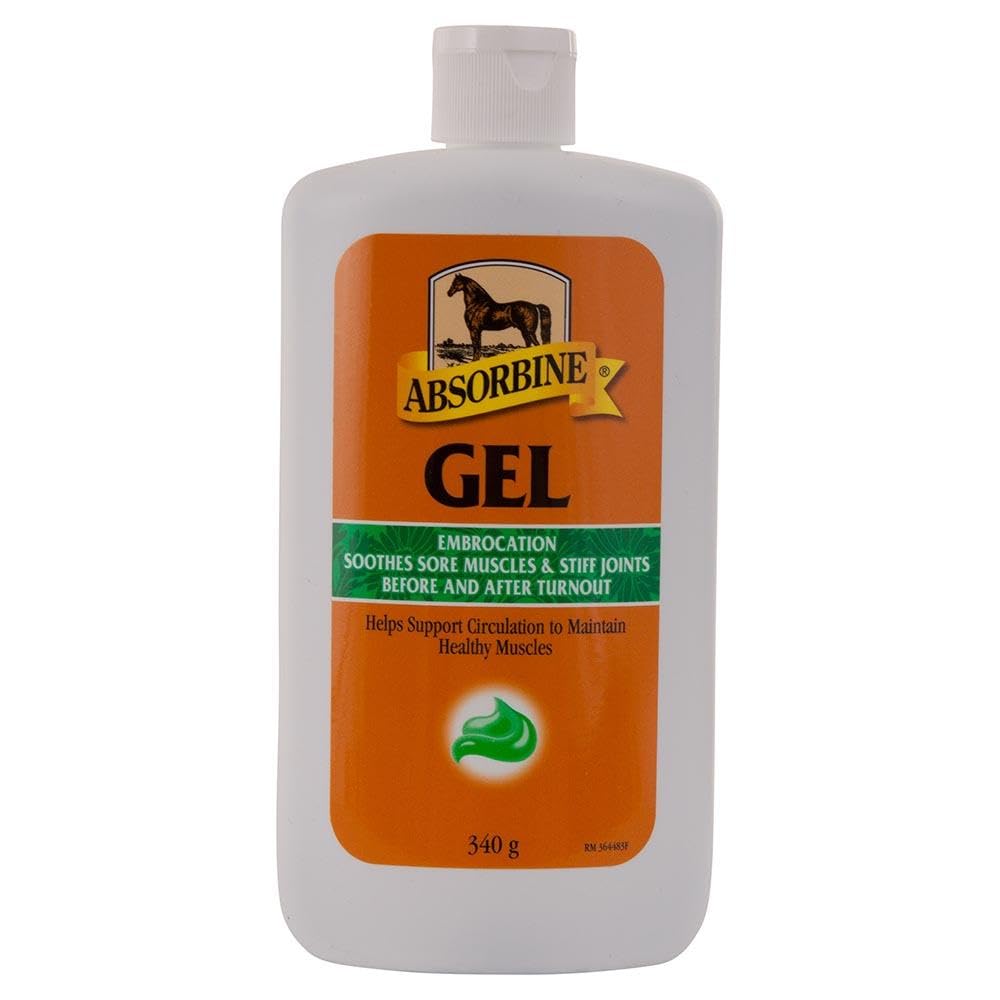 Absorbine GEL embrocación 340g. Gel LINIMENTO -caballo, perro ,mascota,animal
