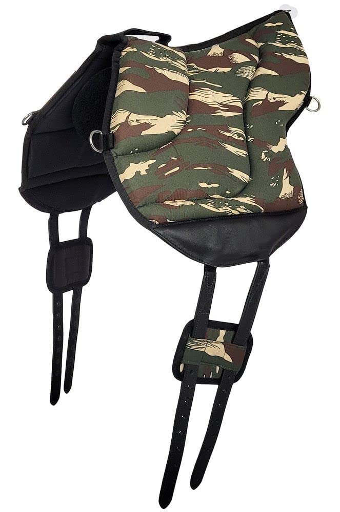 A&M Reitsport Reitpad, Bareback Pad, baumloser Sattel 1105, Camouflage, Neu, Farbe:Grün