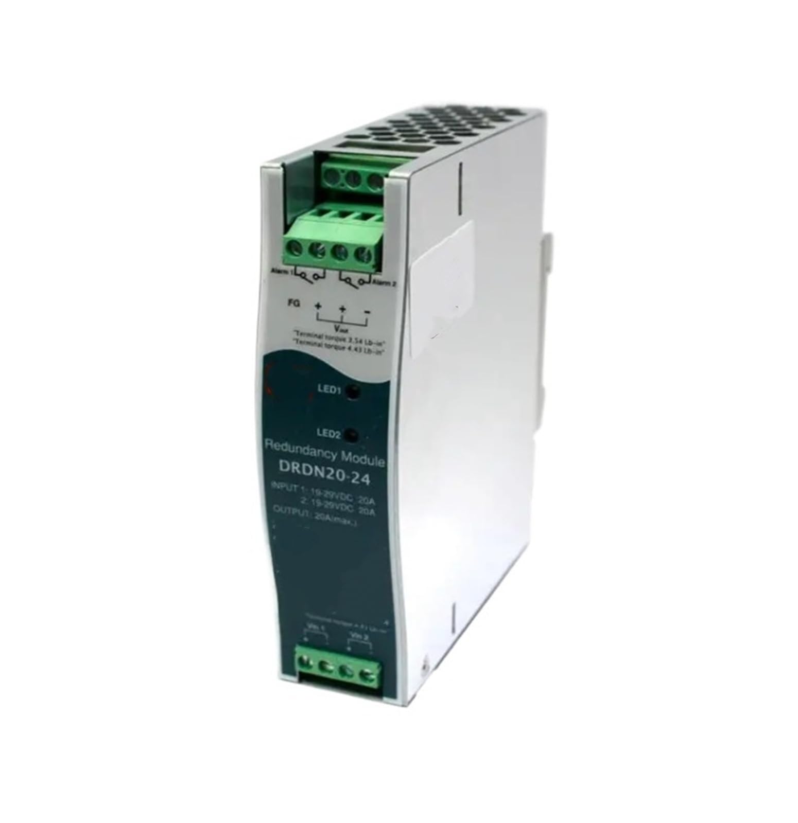 DRDN20-24 Alimentatore switching 24 V 20 A Modulo ridondante Montaggio su guida DIN