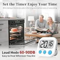ZILLEEN Digital Kitchen Classroom Timers for Kids Cooking 6pcs MulticolorA — image 4