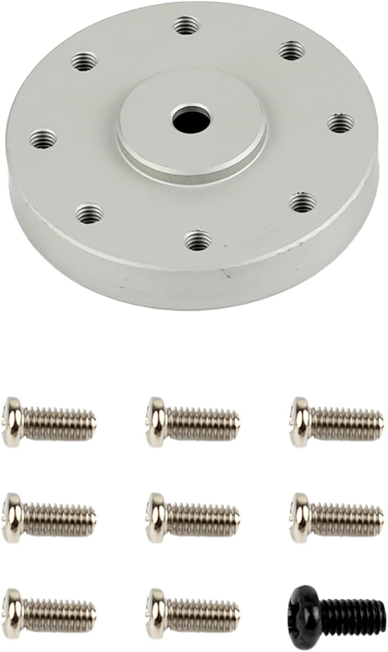 YUNIQUE GREEN-CLEAN-POWER - 2 Pieces Metal Disc Arms for RC Servo 60 kg/80 kg/150 kg | Futaba Compatible MG995, MG996 | for Robots, Cars, Airplanes, Radio Controlled Models