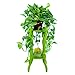 Plant Stand Moda Kreatywny Rzeźbiony Drewniany Kwiat Półka, Wielofunkcyjna Półka Kwiatowa Półka, Łazienka Biblioteka Biuro Balkon Sypialnia Kwiat Półka, 29 * 29 * 65 cm Display Rack (Color : Green)
