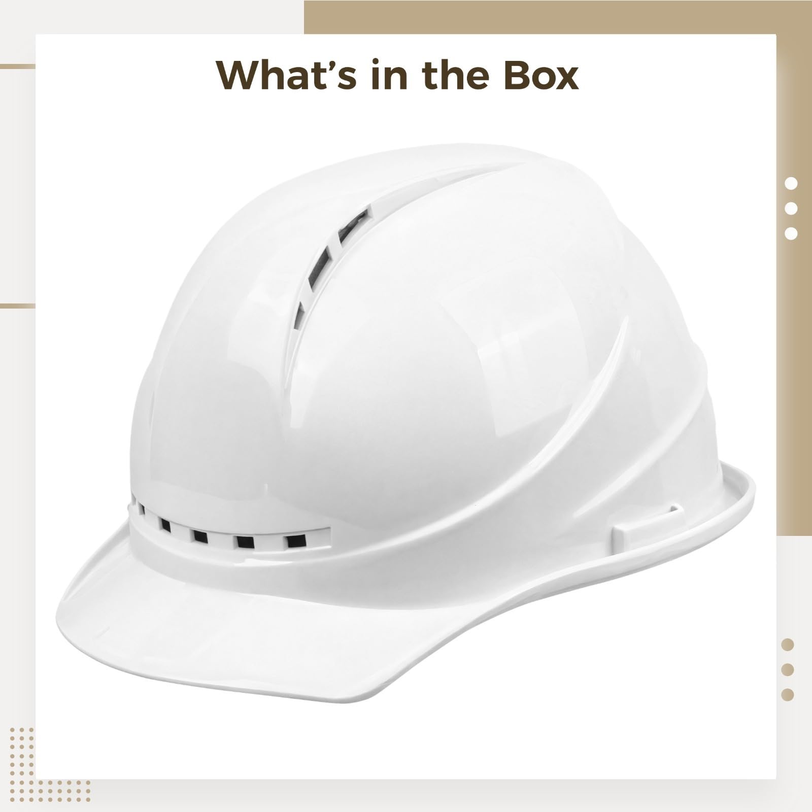 Gorra de seguridad industrial con agujeros de ventilación, casco duro ajustable impermeable, sistema de soporte interno de 4 puntos, casco resistente para trabajos de construcción