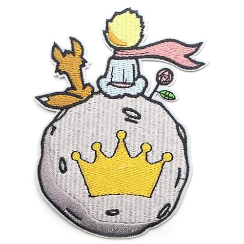 Patchs Brodés Petit Prince, 8,7 × 11 cm/3,4 × 4,3 Pouces, Badges, Patchwork, Couture, Autocollants for Veste, Jean, Sac À Dos