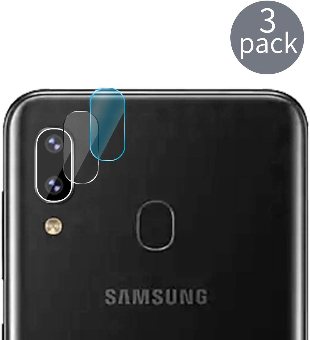 Rancase Compatible Galaxy A20 Camera Lens Protector,[3 Pack] Transparent Clear Thin Camera Tempered High Definition Camera Lens Protector for Samsung Galaxy A20,Clear