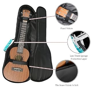 JRHEJTHH Durable Ukulele Bag Water Resistent Ukulele Case with Adjustable Shoulders for 21 23 24 inch Thick Padding Abstract Art Colorful - Les Beatles, Paul McCartney, John Lennon, RIngo Starr, George Harrison JRHEJTHH Durable Ukulele Bag Water Resistent Ukulele Case with Adjustable Shoulders for 21 23 24 inch Thick Padding Abstract Art Colorful – Image 2