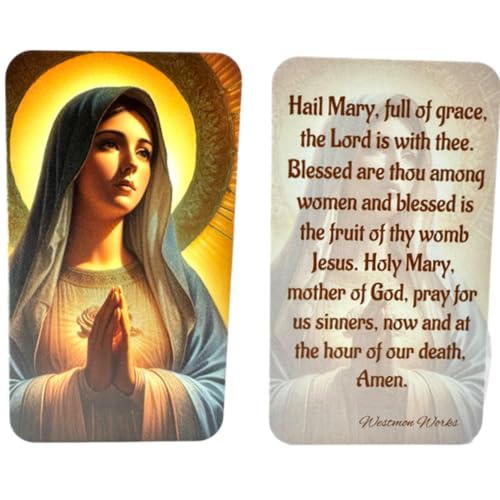 Set de Estatuas Nuestra Señora de la Gracia con Tarjetas de Oración miniatura 2