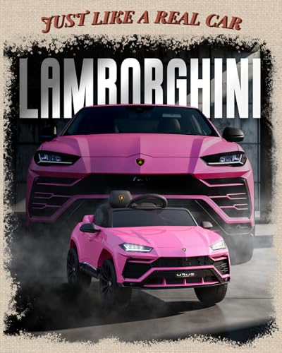 First Ride On Licensed Lamborghini Toy Car for Kids, 12V Electric Car with Remote Control, Kids Cars to Drive, Ride On C - Additional View