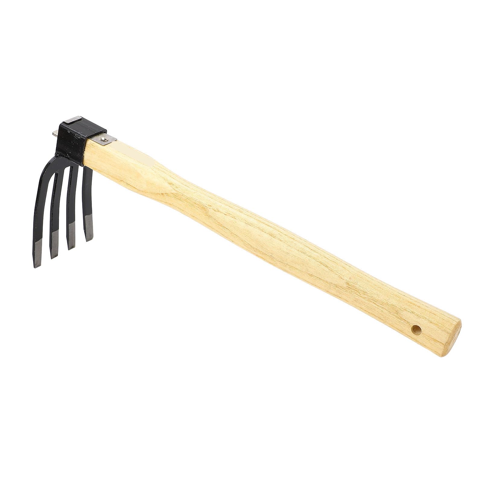 Hoe Fork Combo Wooden Handle Garden Hand Digger Rake Garden Hand Tool for Crushing and Aerating Soil Premium the of This Fork Is Facilitating Maneuvera Hoe Fork ComboGarden Hand