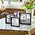 Stonebriar Decorative Square Wall Mounted Gallery Frames, Wood, Black, Set of 3
