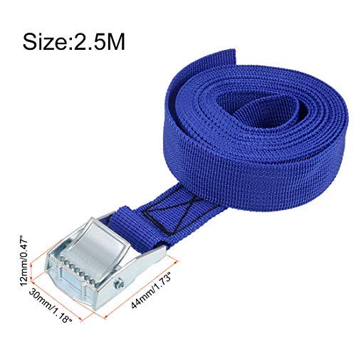 2 Cinghie Da 25 Mm Per Fissaggio Ponticello Barca Paraspruzzi Fibbia Tenda - Foto 8